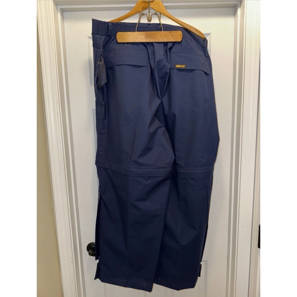 Zero Restriction Gore-Tex Rain Pants Mens Large Navy Waterproof Golf Trousers